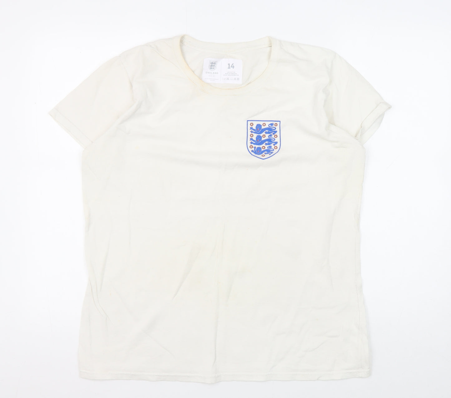 The FA Women's White T-Shirt Size 14