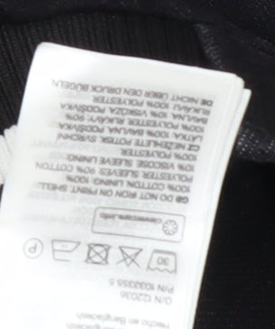 H&M Men's Black Varsity Jacket, Lined, Size L