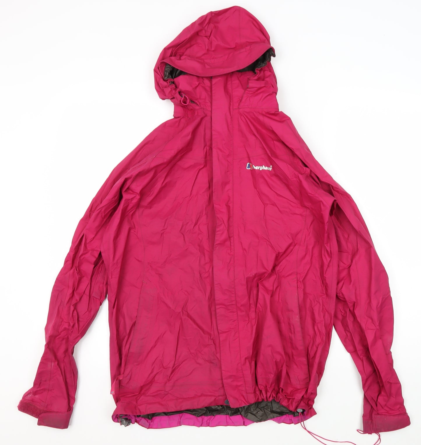 Berghaus Women's Pink Waterproof Hooded Jacket Size 16