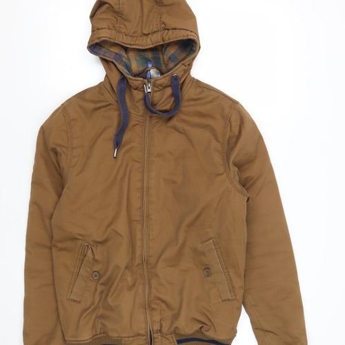 Divided Men's Brown Bomber Jacket Size S Casual