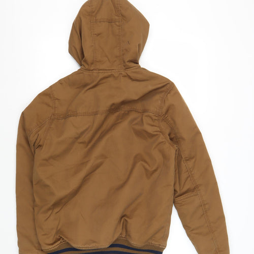 Divided Men's Brown Bomber Jacket Size S Casual