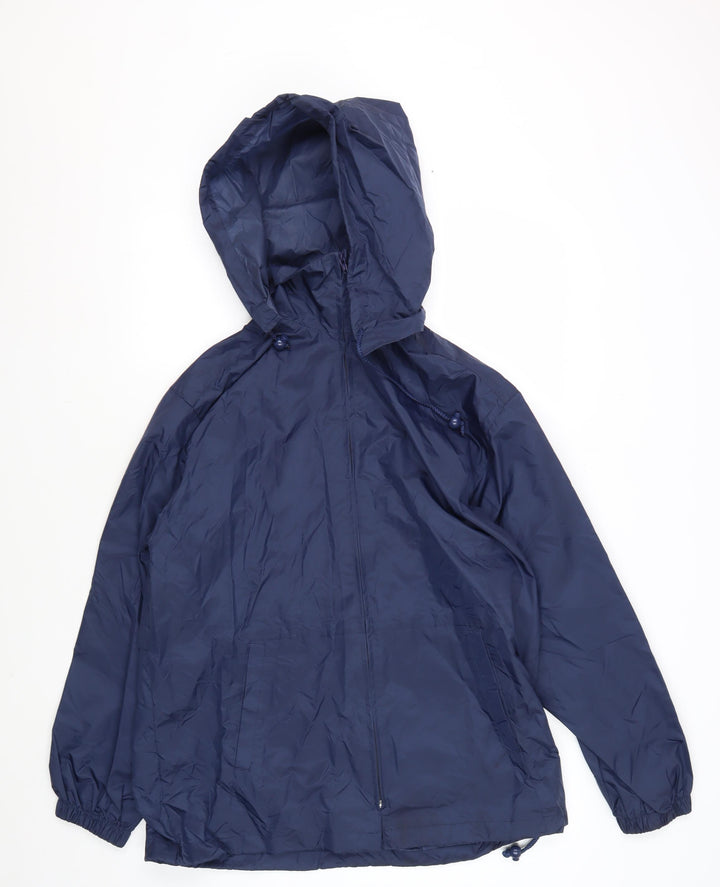 Damart Men's Blue Rain Coat Jacket, Size S