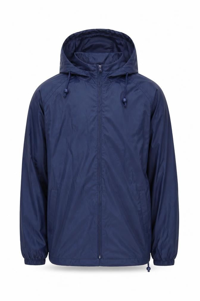 Front view of Damart Men's Blue Rain Coat Jacket, size S