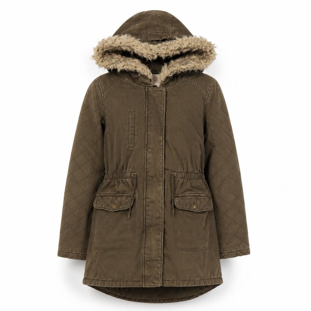 Marks and Spencer Green Parka Coat, Girls 11-12 Years