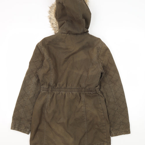 Marks and Spencer Green Parka Coat, Girls 11-12 Years