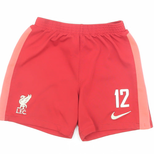 Nike Boys Red L Athletic Football Shorts