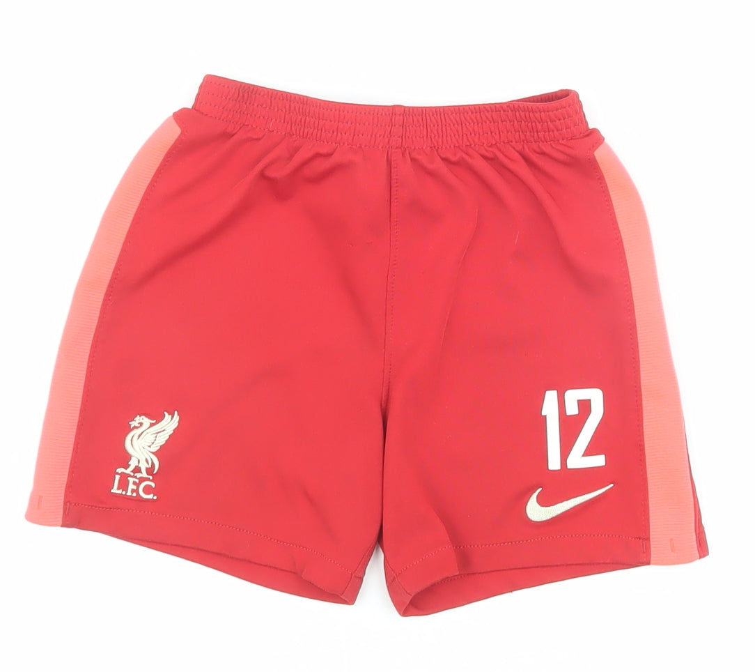 Nike Boys Red L Athletic Football Shorts
