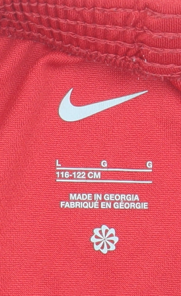 Nike Boys Red L Athletic Football Shorts
