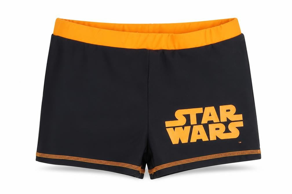 Star Wars Boys Swim Shorts, Black/Orange, 11-12 Years