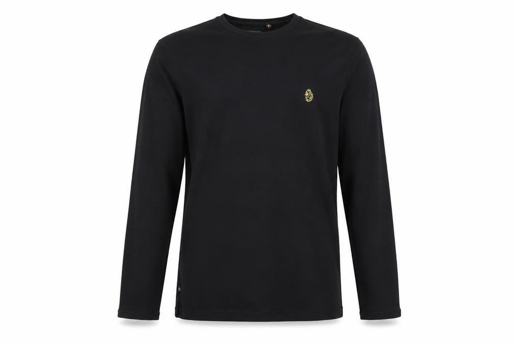 LUKE Sport Men's Black Cotton Jumper, L, Crew Neck
