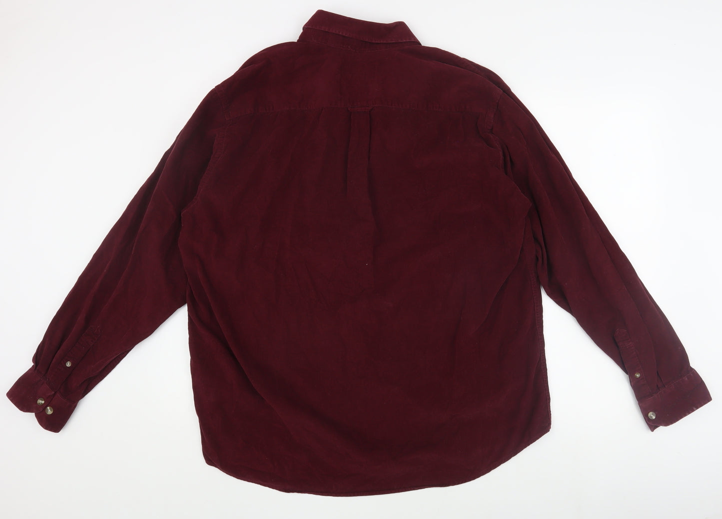 Toggi Men's Red Corduroy Button-Up Shirt