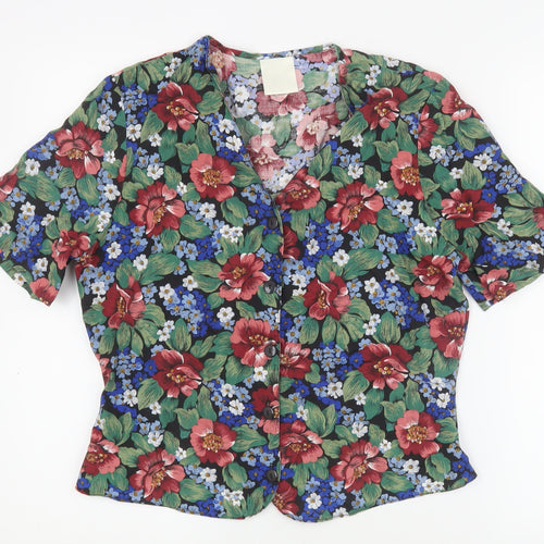 Littlewoods Women's Floral Blouse, Multicoloured, Viscose