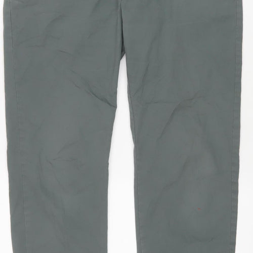 Marks & Spencer Men's Green Chino Trousers Size 34