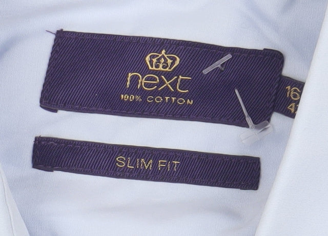 Next Men’s Blue Slim Fit Formal Dress Shirt