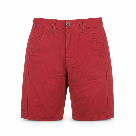 Blue Inc Men's Red Chino Shorts - Casual Slim Fit