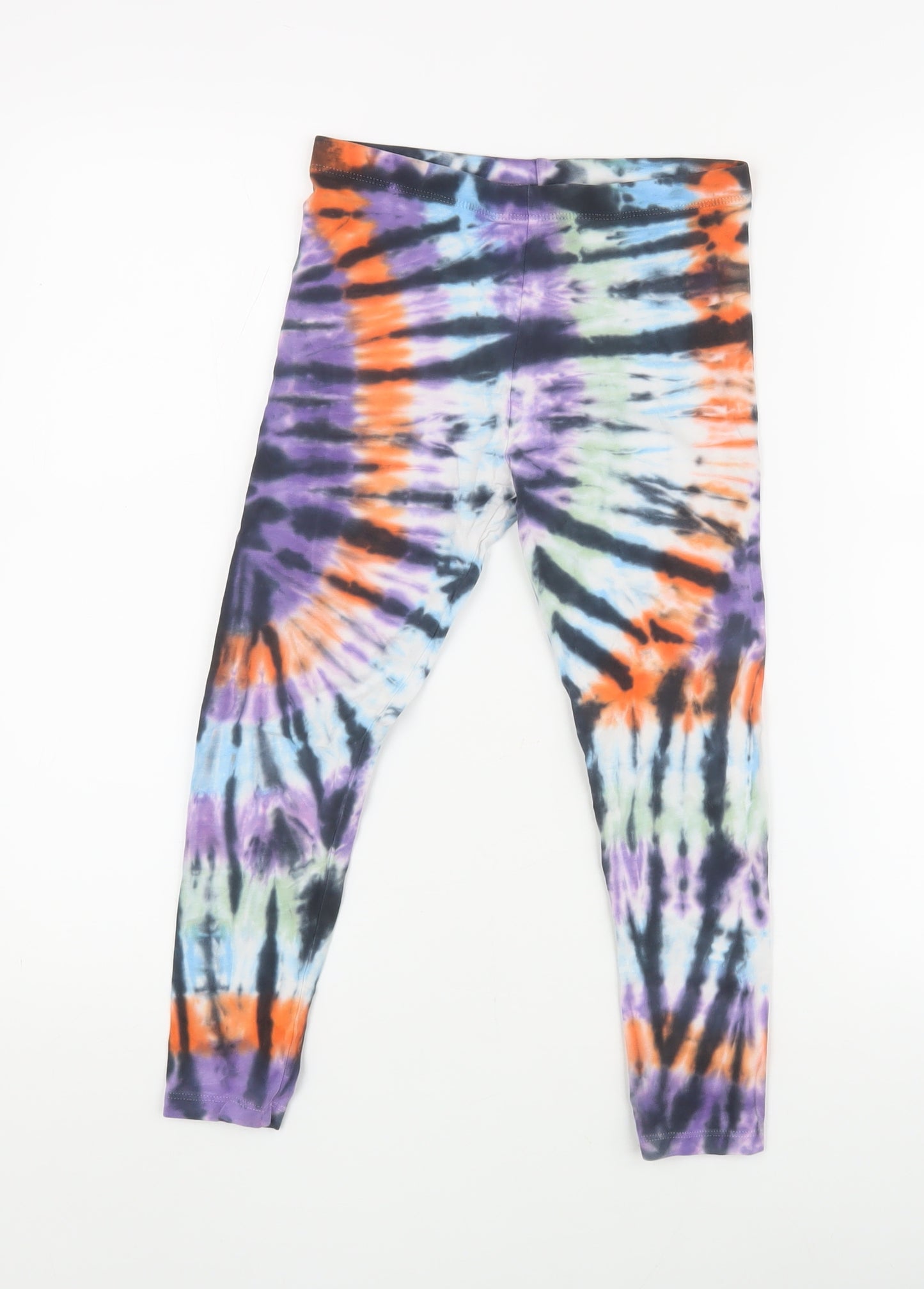 Next Girls Multicoloured Tie Dye Leggings 8 Years