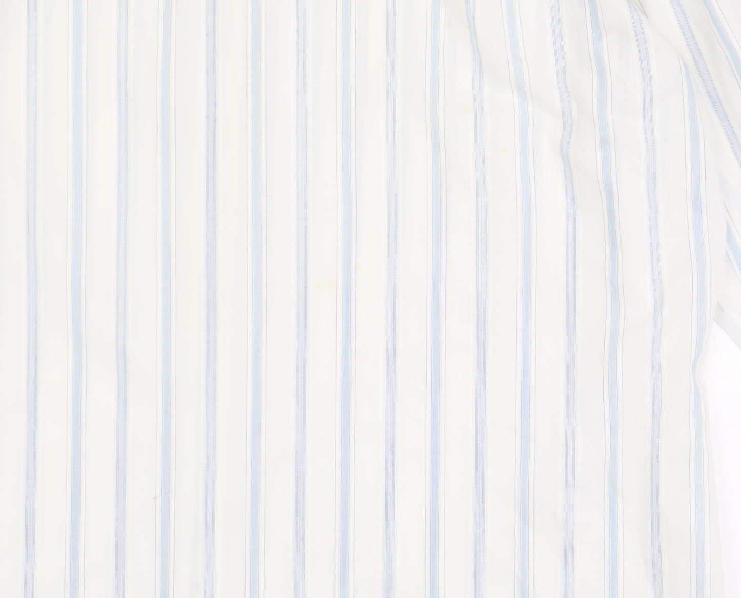 St Michael Men's White Long Sleeve Striped Dress Shirt