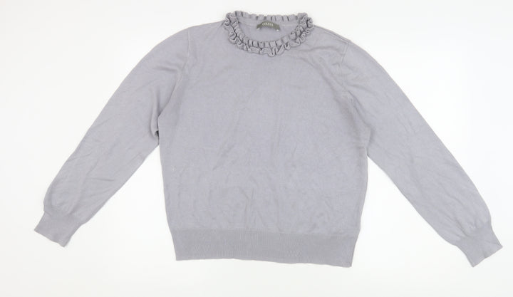 Oasis Women's Grey Pullover Jumper Size L