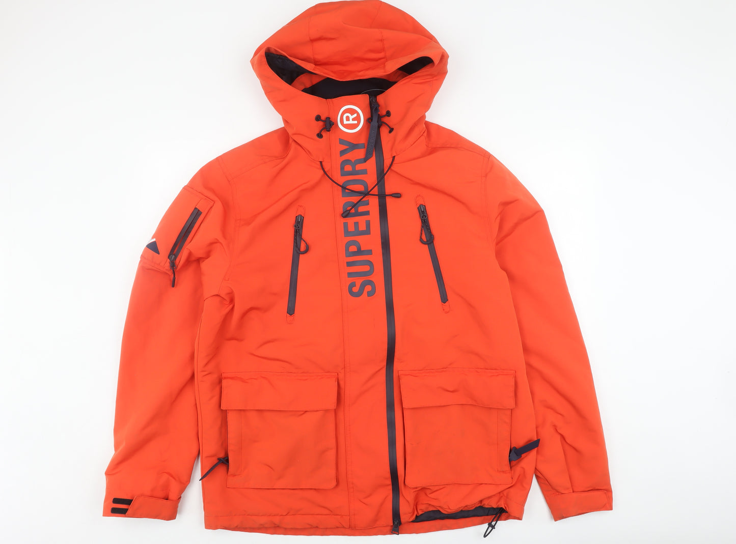 Superdry Men's Orange Parka Jacket Size 2XL