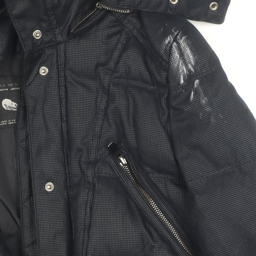Zara Women's Black Down Puffer Jacket, Size S, Winter Essential