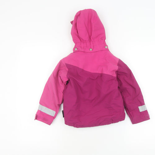 Helly Hansen Girls Pink Colourblock Ski Jacket 3Y