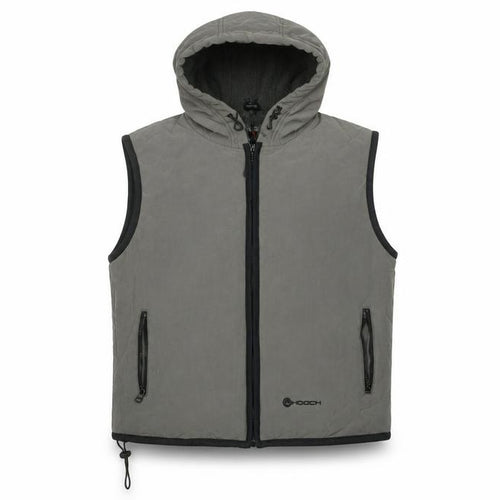 Hooch Boys' Black Sleeveless Hooded Gilet, Size 14, Zip Closure