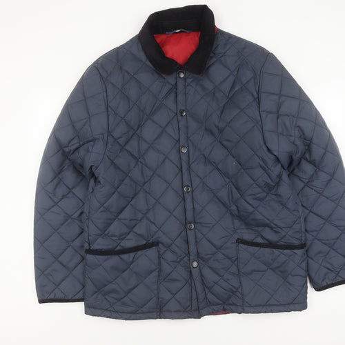 Samuel Windsor Men's Blue Quilted Jacket L