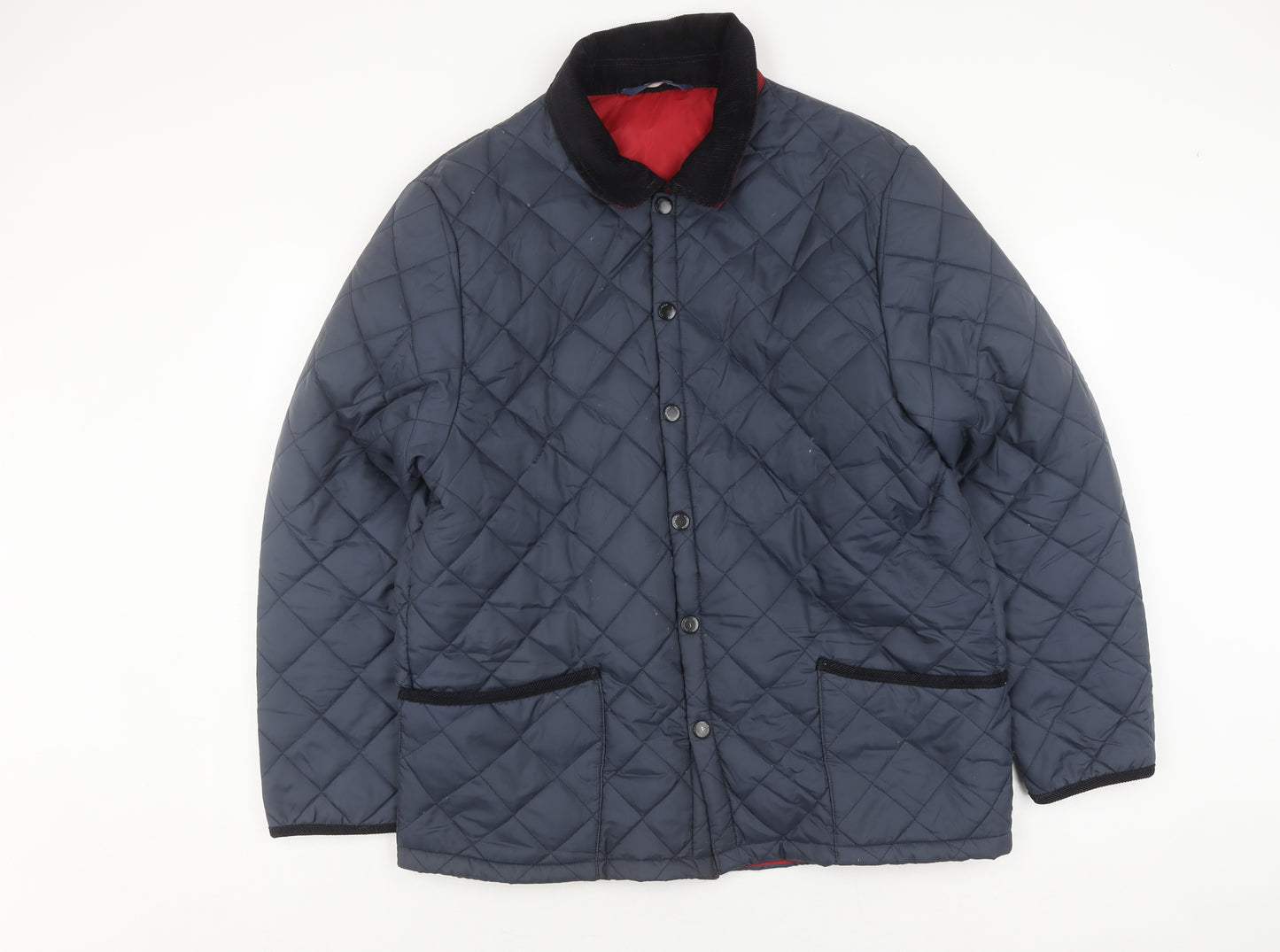 Samuel Windsor Men's Blue Quilted Jacket L