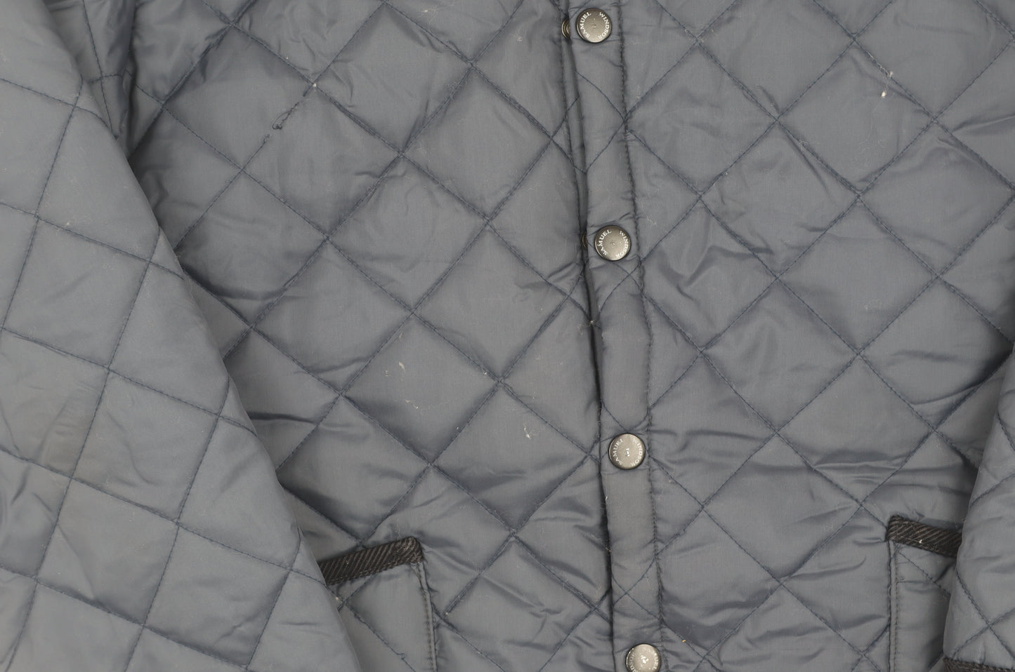 Samuel Windsor Men's Blue Quilted Jacket L