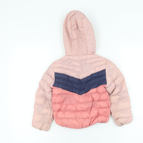 Mountain Warehouse Girls Pink & Blue Puffer Jacket 2-3 Years