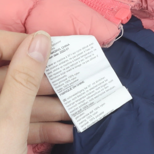 Mountain Warehouse Girls Pink & Blue Puffer Jacket 2-3 Years