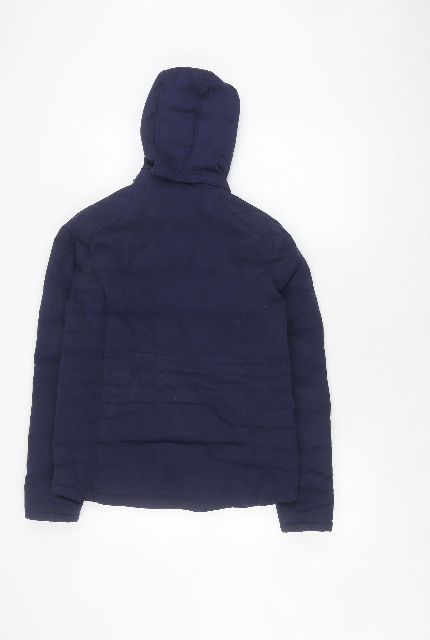 FatFace Women's Blue Puffer Jacket Size 10 Hooded