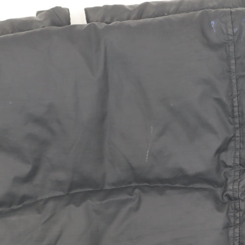 Timberland Women's Black Puffer Jacket L, Hooded Winter Coat