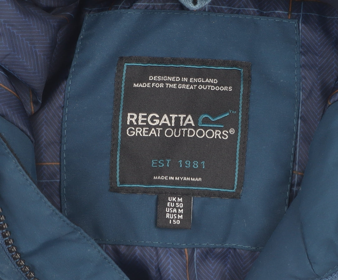 Regatta Men's Blue Parka Jacket, M, Waterproof, Hooded