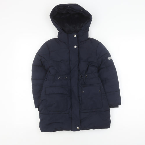 Jasper Conran Girls Black Puffer Jacket Age 5-6