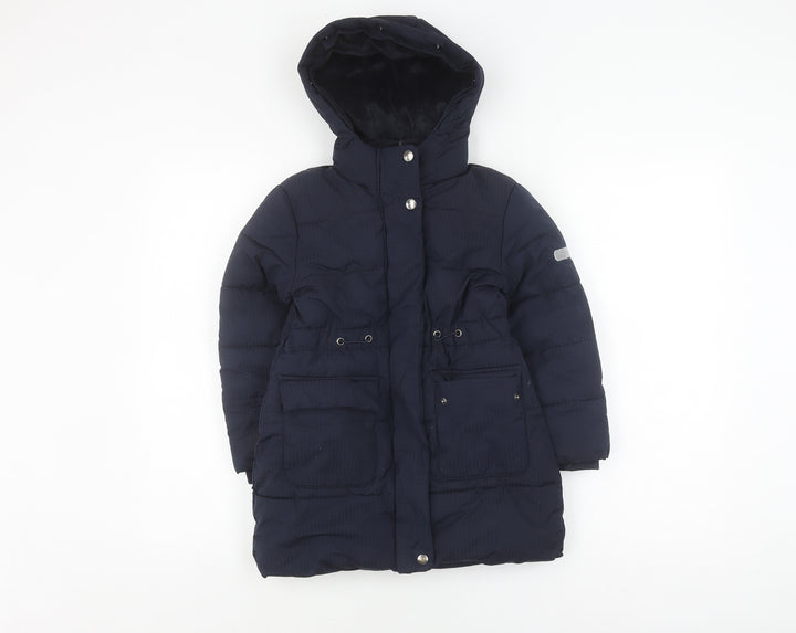 Jasper Conran Girls Black Puffer Jacket Age 5-6