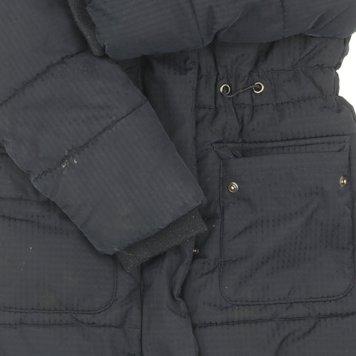 Jasper Conran Girls Black Puffer Jacket Age 5-6
