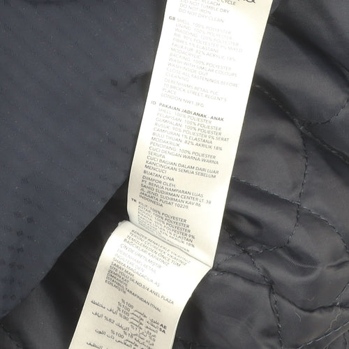 Jasper Conran Girls Black Puffer Jacket Age 5-6