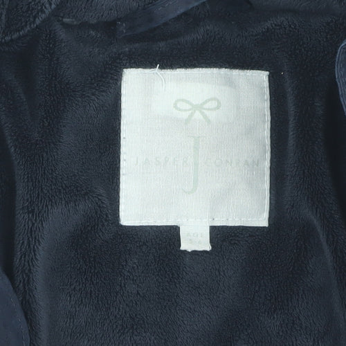 Jasper Conran Girls Black Puffer Jacket Age 5-6