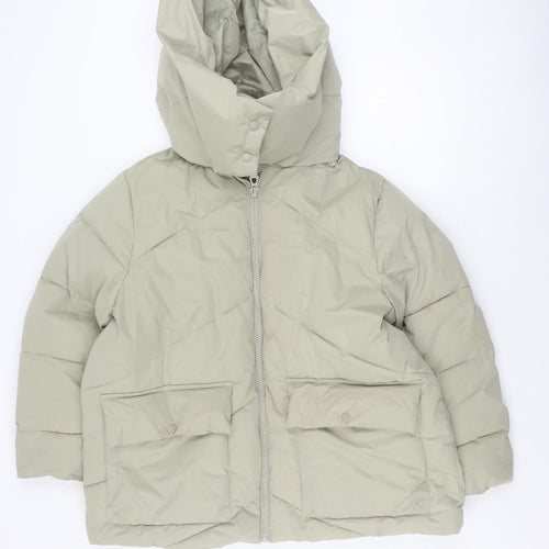 ASOS DESIGN Women’s Green Puffer Jacket Size 38