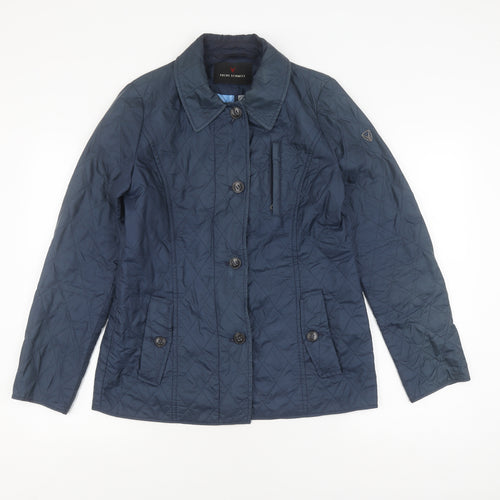Fuchs Schmitt Women's Blue Quilted Jacket Size 8