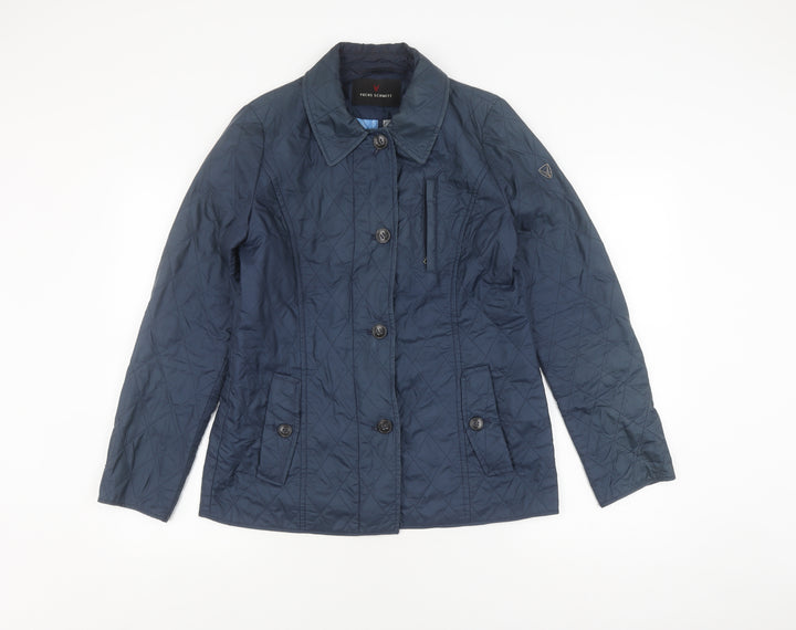 Fuchs Schmitt Women's Blue Quilted Jacket Size 8