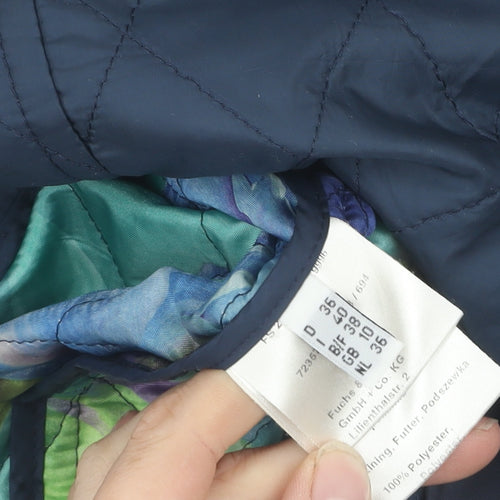 Fuchs Schmitt Women's Blue Quilted Jacket Size 8