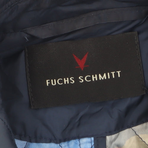 Fuchs Schmitt Women's Blue Quilted Jacket Size 8