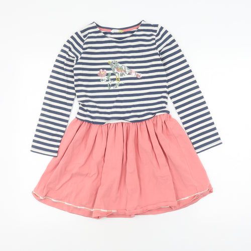 John Lewis Girls Multicoloured Fit & Flare Dress, Size 9