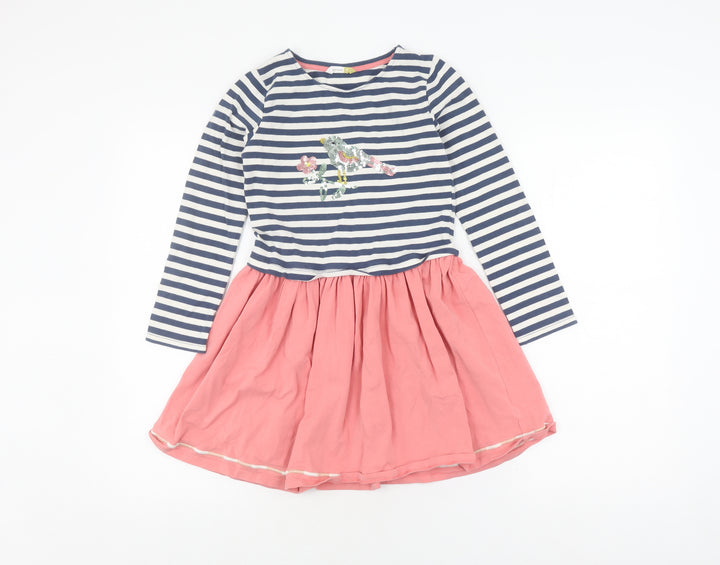 John Lewis Girls Multicoloured Fit & Flare Dress, Size 9