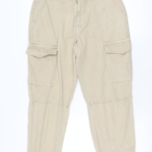New Look Beige Cargo Trousers Women Size 10