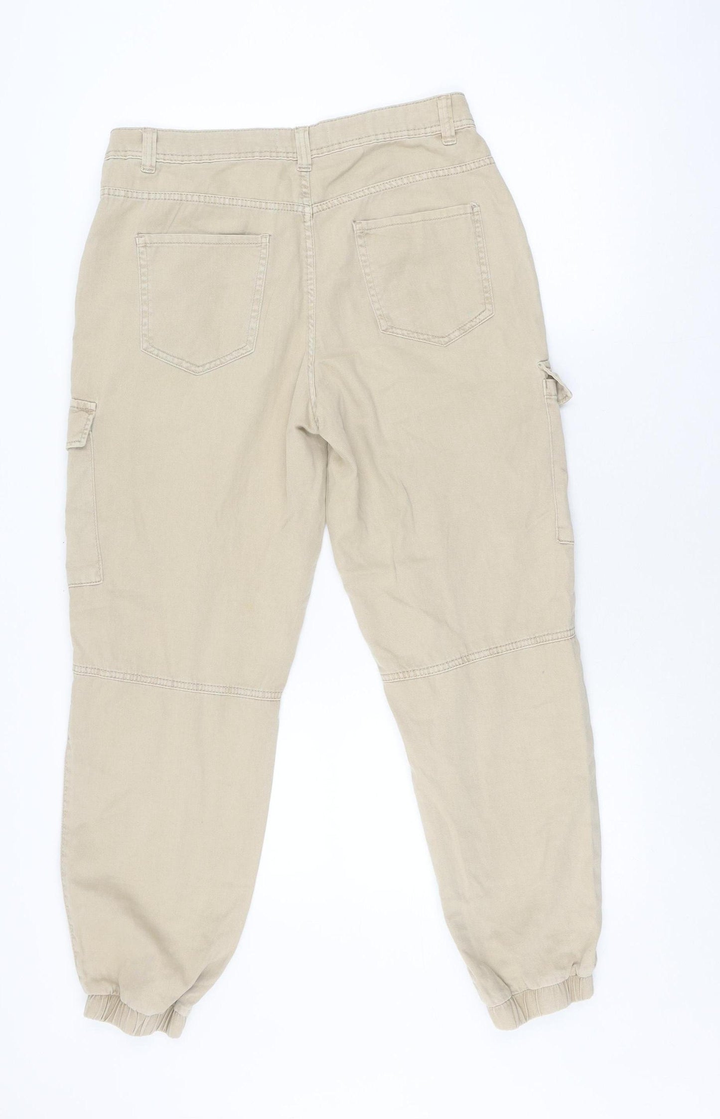 New Look Beige Cargo Trousers Women Size 10
