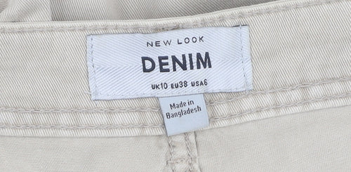 New Look Beige Cargo Trousers Women Size 10