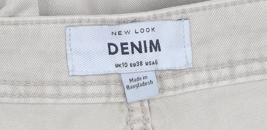 New Look Beige Cargo Trousers Women Size 10